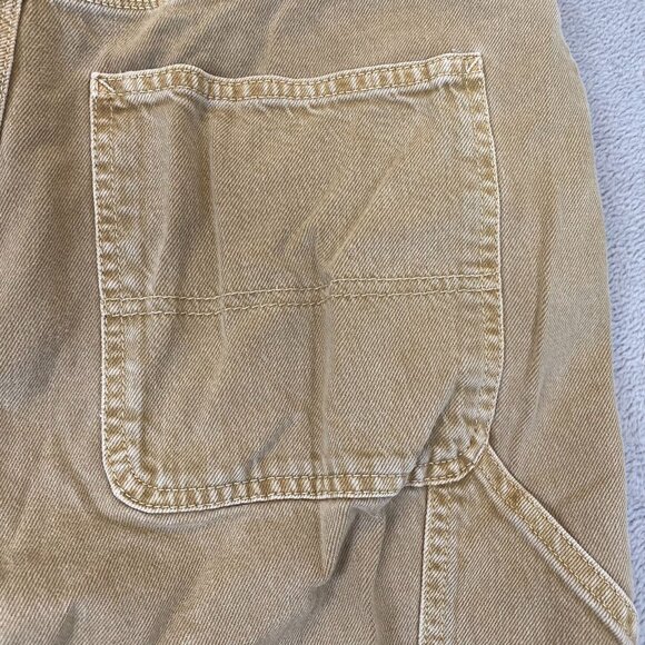 Gap Womens 90s Carpenter Pants Size 29 8 Petite Khaki Tan Relaxed Fit Workwear - Picture 7 of 16